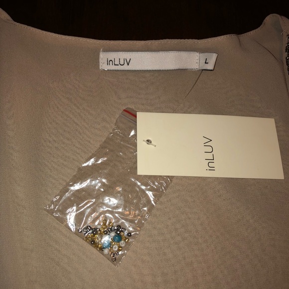 inLUV Beaded Nude Kimono - Picture 5 of 5